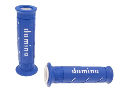 Immagine prodotto di Set di maniglie Domino A250 On-Road blu/bianco con estremità aperte