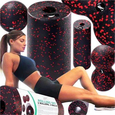 Produktbild von Masážní sada 4v1, 2 masážní válečky, masážní míček, masážní duoball