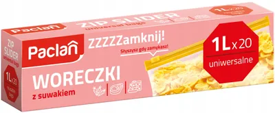 Obrázek produktu pro Sáčky Paclan Ziplock 1L 20 Ks
