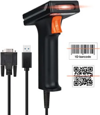 Immagine prodotto di Hamlet Lettore di codici a barre portatile 2D HBCS2D120US USB e RS232 per Android
