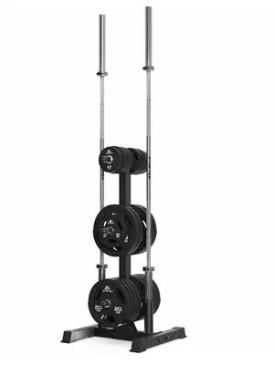 Produktbild von ATLETICA Rhino Storage | Ablage für Gewichte | Ablage für Ø 50 mm Scheiben und Stangen | Mehr Ordnung im Gym | Platzsparend | Hochbelastbar | Gummiprotektoren | 21 kg