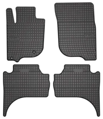 Image de Tapis de sol en caoutchouc pour Mitsubishi L200 VI 2019- – 4 pièces, noirs, sur mesure