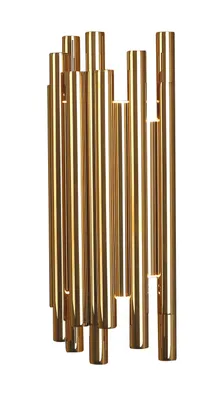 Obrázek produktu pro LED nástěnné svítidlo ORGANIC, zlaté, 8 W, teplá bílá, 360 lm, kov, rozměry: 43 x 19 x 10 cm, IP20, Maxlight
