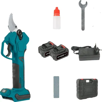 Zdjęcie produktu dla Nożyce do gałęzi, silnik bezszczotkowy, ergonomiczna konstrukcja, 2 akumulatory (10 ogniw)
