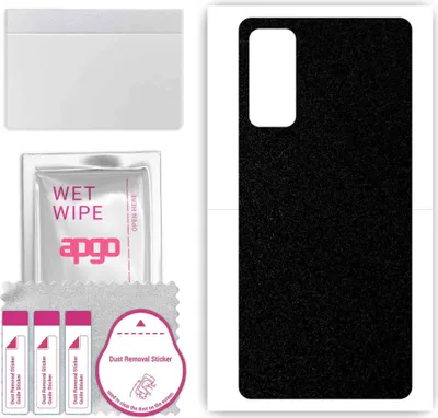 Produktbild von apgo Rückseite Schutzfolie, Skin, kompatibel mit Xiaomi Redmi K50 Gaming, Hinten Displayschutzfolie aus Vinylfolie, kratzfest, einfache Montage - Mattschwarz