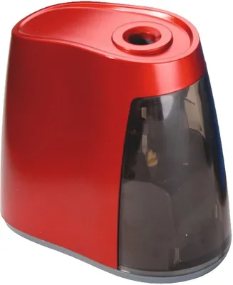 Produktbild von Bleistiftspitzmaschine elektrisch 240 8 mm rot Packung mit 12 Stück