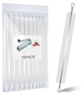 Ersatzteile für Impulssiegelgerät, 10 Stück, 24 cm, 3 cm