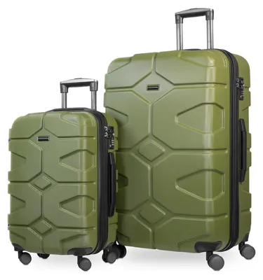 Produktbild von HAUPTSTADTKOFFER X-Kölln - 2er Koffer-Set erweiterbare Trolleys, robuste Hartschale ABS, Handgepäck + Aufgabegepäck Reisekioffer, TSA, (S & L),Olivgrün