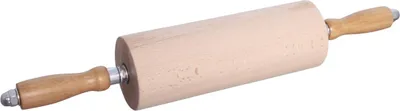 Produktbild von Profi-Rollholz Teigausroller mit Präzisionskugellager Ø 9 cm Walzenlänge 30 cm