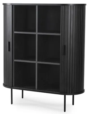 Immagine prodotto di Credenza FURNLUX Trish nera 100 cm / Colore principale: nero / Dimensioni: 100 x 118 x 40 cm