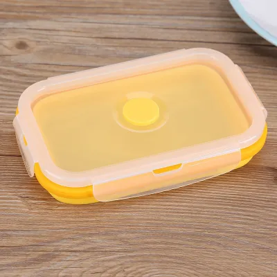 Immagine prodotto di Scatola di pranzo, contenitore di cibo, scatola di pranzo in silicone, scatola di pranzo pieghevole, scatola di pranzo pieghevole