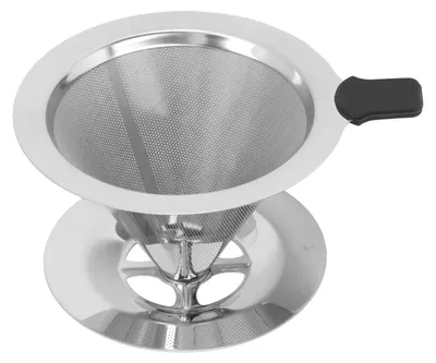 Obrázek produktu pro Nerezový kávový filtr, kuželový filtr, opakovaně použitelný šálek do kuchyně, 1–2 šálky