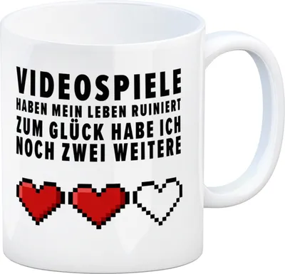 Produktbild von Videospiele haben mein Leben ruiniert… Kaffeebecher