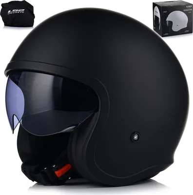 Produktbild von Jet Helm LS2 OF559 SPITFIRE II Solid Mattschwarz größe S