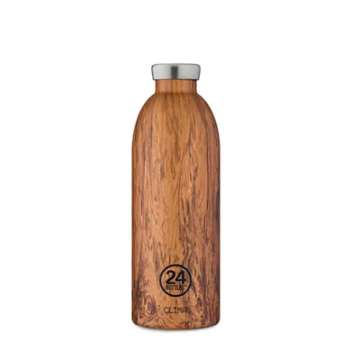 Produktbild von 24Bottles Clima, 850 ml, Tägliche Nutzung, Holz, Edelstahl, Erwachsener, Edelstahl