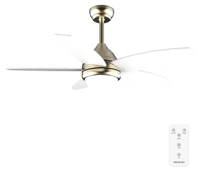 Obrázok produktu pre Cecotec 08544, Domáci lopatkový ventilátor, Biela, Strop, 25 m², 106,9 cm, Diaľkový ovládač