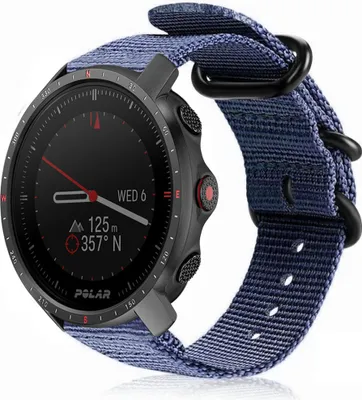 Produktbild von Strap-it Polar Grit X Pro Nylon-Schnallenarmband (Blau)