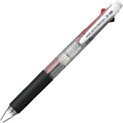 Obrázok produktu pre uni pera Jetstream, 3 farby, čierna, priehľadná - Viacfarebná