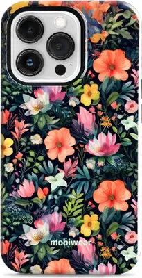 Produktbild von Handyhülle für iPhone 13 Pro, Mobiwear Elite Pro, Bunt-Blumig