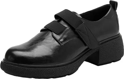 Produktbild von INF Bequeme Damen Slipper Loafer Schuhe mit dicker Sohle und Klettverschluss 40