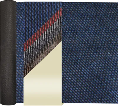 Zdjęcie produktu dla Primaflor Clean Off NORDIC STRIPES Blue 2.00mx2.00m - na metry - mata zatrzymująca brud w 6 kolorach - wycieraczka z antypoślizgowym spodem żelowym - antypoślizgowy bieżnik