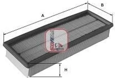 Produktbild von Luftfilter SOFIMA S 3548 A für FIAT 500 (312) Filtereinsatz