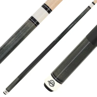 Image de Queue de billard Tom Hardy modèle Uni gris, cuir collé multicouche 12,5 mm