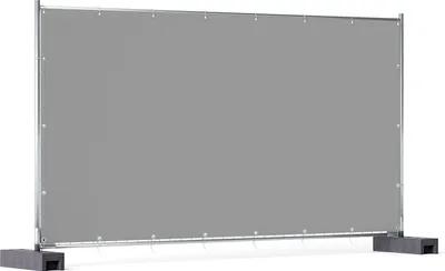 Produktbild von Wallario XXL Outdoor-Poster für Garten oder Balkon, Motiv Grau, in ca. 340 x 173 cm