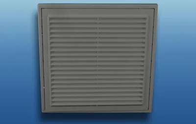 Produktbild von Lüftungsgitter MV mit Flansch Größe: Ø150 250x250mm Farbe: grau