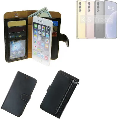 Produktbild von K-S-Trade Schutz Hülle kompatibel mit Meizu 20 Klapphülle Case Phone cover Slim Handytasche Handy Hülle schwarz aus Kunstleder (1 Stk)