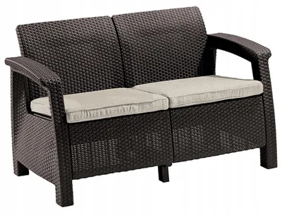 Zdjęcie produktu dla Sofa Keter Ogrodowa Ławka CORFU LOVE  Wypoczynkowa 2 osobowa na Taras Balkon 1 szt