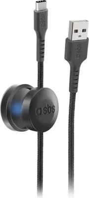 Zdjęcie produktu dla SBS TEMAGUSBCDG, 2 m, USB A, USB C, Czarny