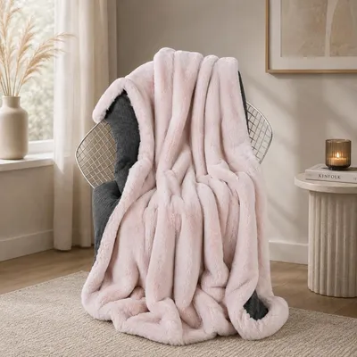 Produktbild von Felldecke Star Home Wohndecke Donna petal rosa Webpelz Fell 130x170
