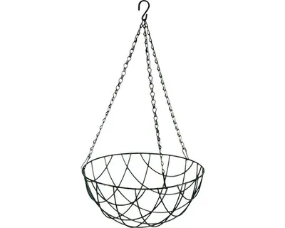 Immagine prodotto di Vaso sospeso Bellissa Haas in ghisa zincata a caldo Ø 30 cm H 12 cm nero, materiale di fissaggio incluso