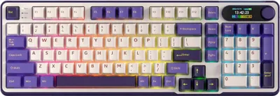 Obrázek produktu pro Royal Kludge RKS98 – bezdrátová mechanická klávesnice – QWERTY – herní klávesnice – RGB – 2,4 GHz a Bluetooth – s displejem