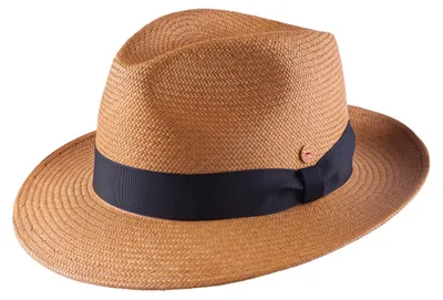 Mayser Feiner Panamahut Torino mit Ripsband-Garnitur in beige