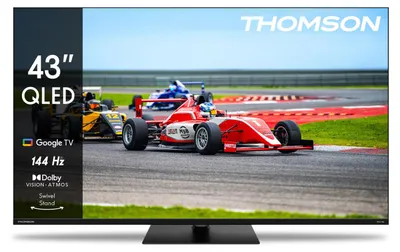 Produktbild von Thomson Smart-TV 43" QLED 4K UHD 144 Hz Google TV 43QG7C14 – Dolby Vision & Atmos, HDR10, Dreifach-Tuner, WLAN, Bluetooth 5.1