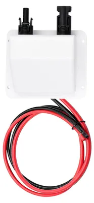 Doppelte Kabeldurchführung IP68, wasserdicht, 1m Kabel, Weiß