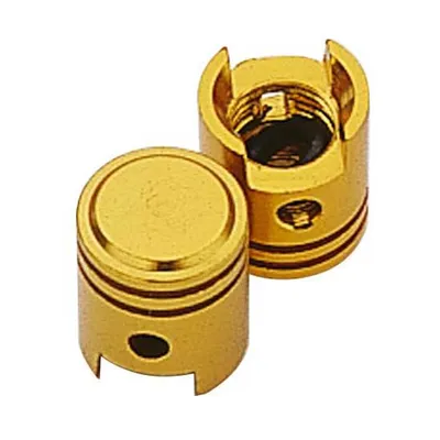 Produktbild von Hashiru Reifenventilkappen Alu Gold 2er-Set für Schraderventile