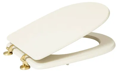 Produktbild von 5five Simply Smart Toilettendeckel Duo, Klobrille, Klodeckel, Toilettensitz, HDF, Beige, 200165A