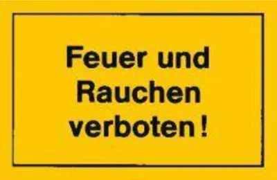 Produktbild von Verbotsschild Feuer und Rauchen verboten