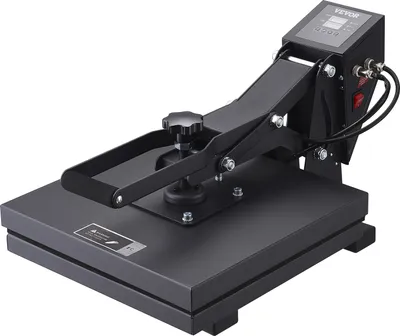 Produktbild von VEVOR Wärmepresse, 15 x 15 Zoll Wärmepresse für T-Shirts, schnelles Aufheizen, hoher Druck für digitalen Sublimationsdrucker in Industriequalität für Wärmeübertragungsvinyl, 15" x 15", Schwarz