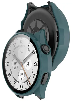 Produktbild von Schutzhülle mit Glas für Xiaomi Watch 5, Bizon Case Watch Adamo, Grün