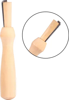 Image de Aiguille à feutrer avec manche en bois, outil pour feutrer les aiguilles, pour les travaux d'aiguille & les projets de bricolage