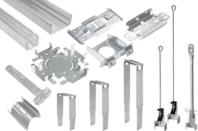 Produktbild von HEXIM UD CD Trockenbauprofile & Zubehör - Direktabhänger Rigips Decke Unterkonstruktion (40m CD Profil 60/27) Trockenbauprofile Wand Ständerwerk