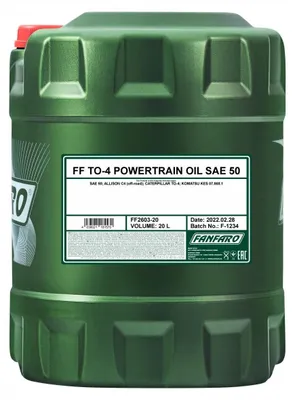 Produktbild von FANFARO FF2603-20 TO-4 POWERTRAIN OIL Getriebeöl SAE 50 20L