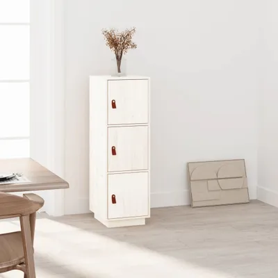 Produktbild von vidaXL Highboard Weiß 34x40x108,5 cm Massivholz Kiefer