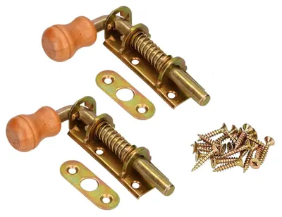 Produktbild von KOTARBAU® Federriegel Bolzenriegel Türriegel 100 mm Verzinkt 2er Set