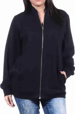 Produktbild von Damen Jacke für Hausanzug, Sportanzug oder Jogginanzug Oberteil;schwarz,L