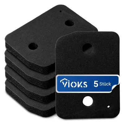 Produktbild von Schaumfilter 5x passend wie Miele 9164761 Filter 207x155mm für Kondenstrockner